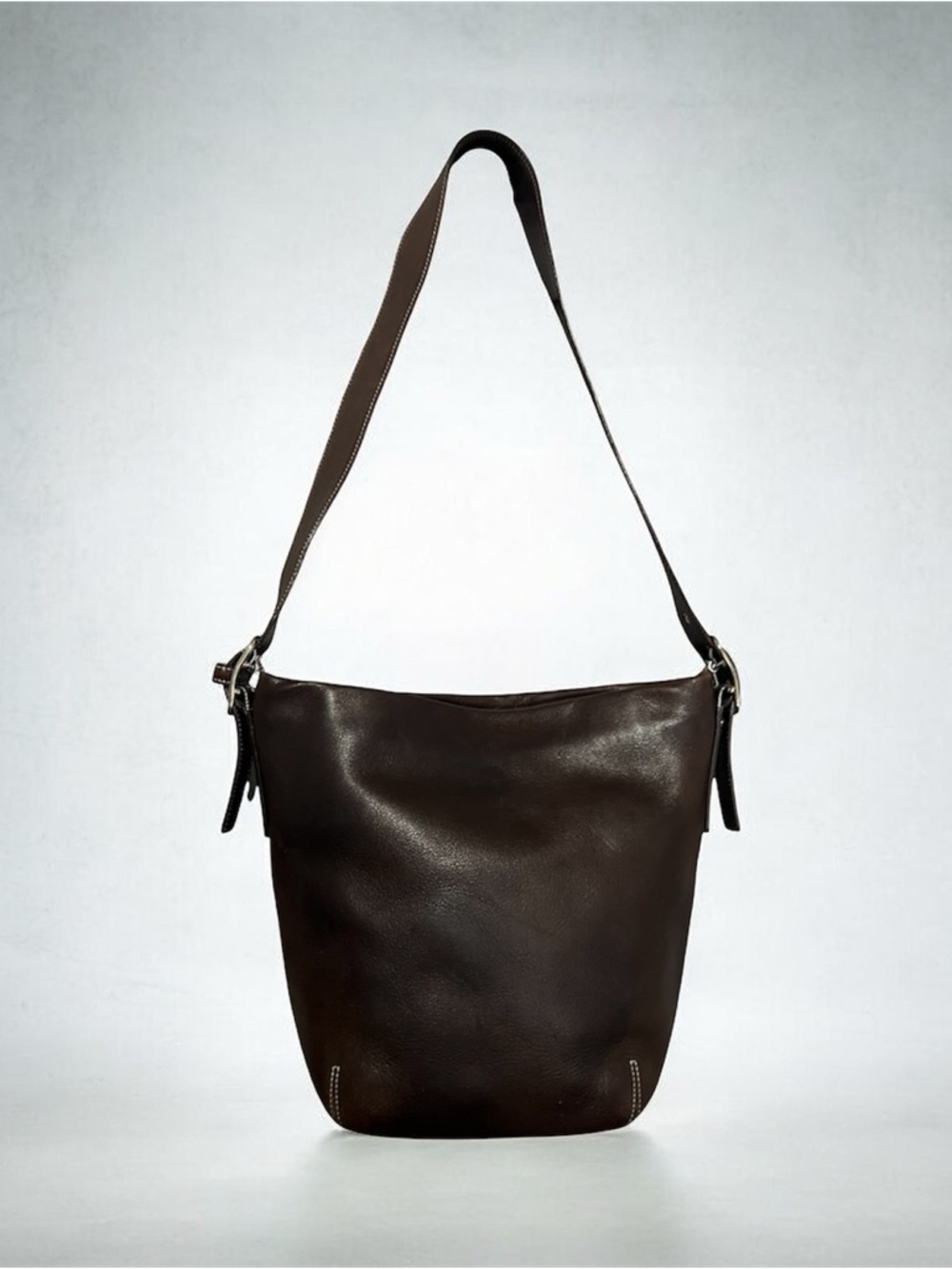 Coach Dark Brown Leather 9186 Legacy SoHo Bucket Shoulder Bag